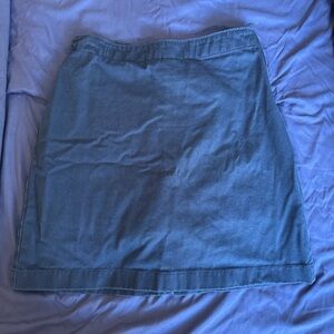 Lands' End Denim Blue Mini Skirt